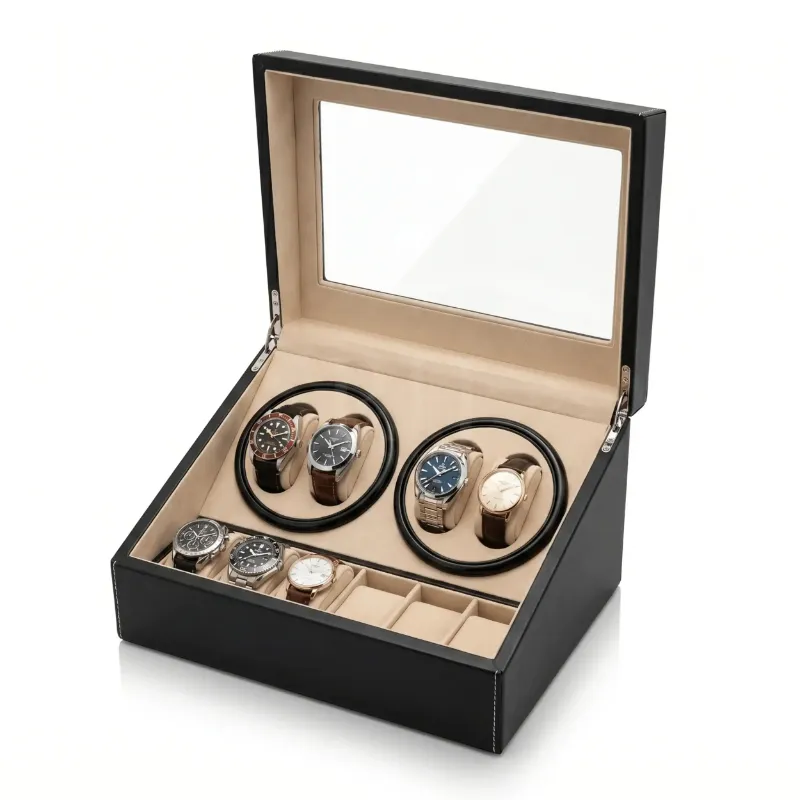 Rotation Horlogère Remontoir 4 Montres Portofino winder with four rotors and storage