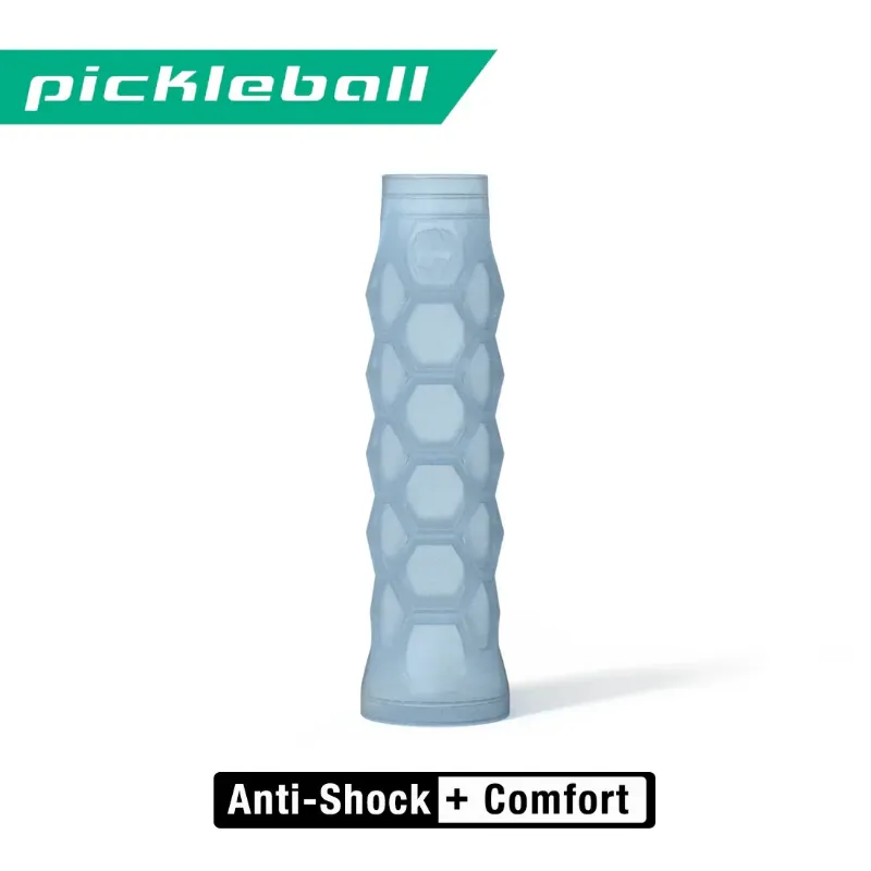 SLYCE Sport Pickleball Gel Grip in light blue with honeycomb hexagon texture