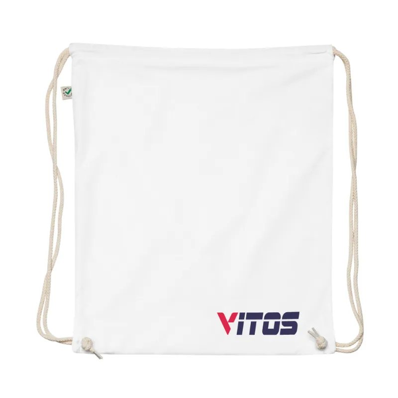 Vitos Organic Cotton Drawstring Bag - eco-friendly organic cotton bag