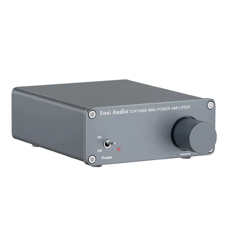 Fosi Audio TDA7498E Stereo Audio Amplifier, compact aluminum amplifier for bookshelf speakers