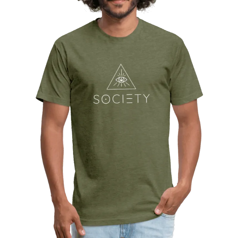 Society's Plant Men's SOCIETY Fitted Cotton/Poly T-Shirt by Next Level, form-fitting tee