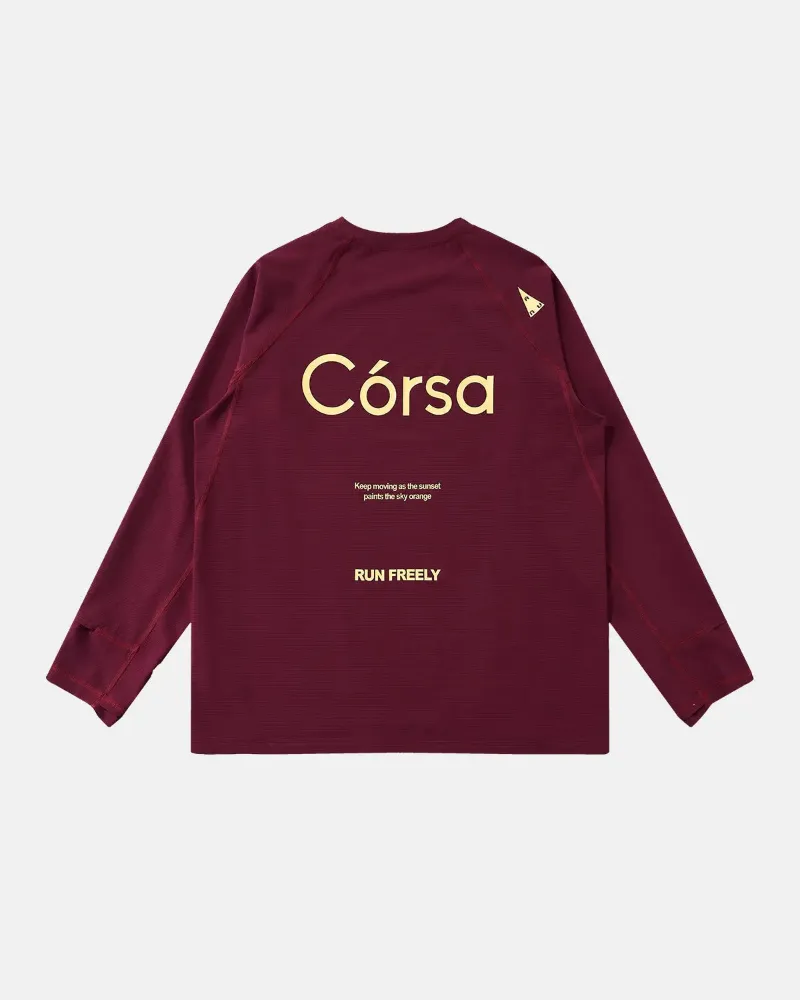 INFLATION AirFlow Córsa Breathable Long Sleeve Tee in relaxed streetwear silhouette
