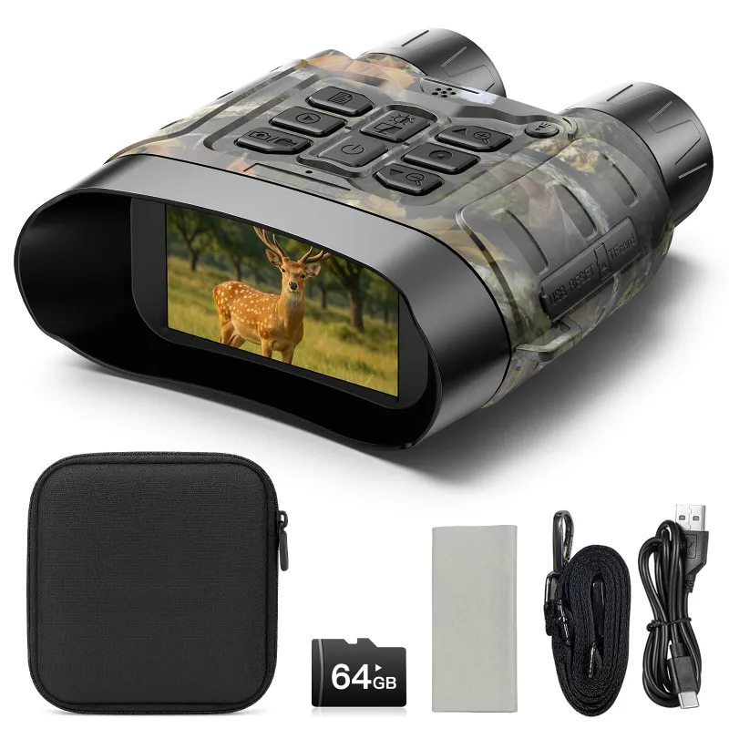 Voopeak NV03 night vision goggles displaying full color night image