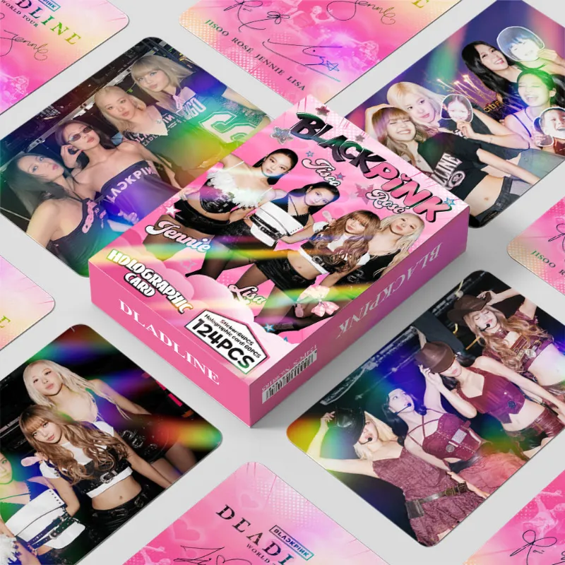 TTAesthetic 124PCS BP WORLD TOUR DEADLINE Photocard Sticker collection display