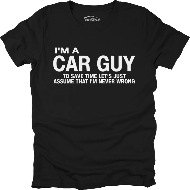 Car Threads I'm a Car Guy t-shirt with proud automotive statement print