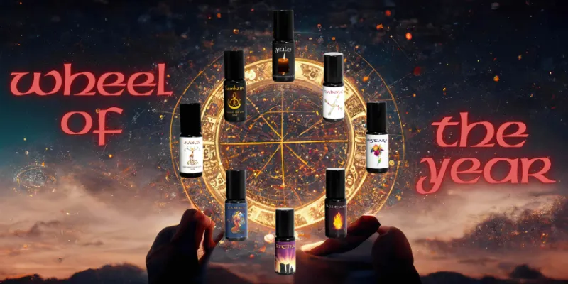 Kates Magik Wheel of The Year Collection seasonal aromatherapy blend set