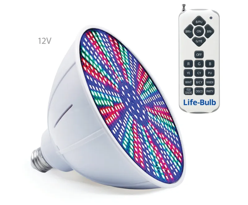 No More Green Technologies Life-Bulb Color LED Pool Bulb E27 base 12V low voltage replacement bulb