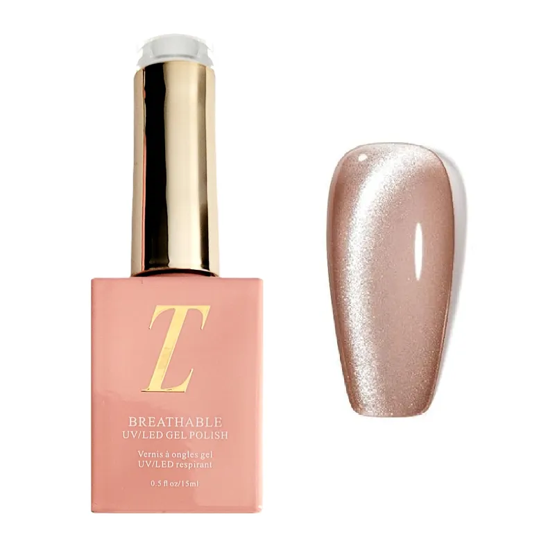 Tuesday in Love Passion Cat Eye Gel in warm nude with magnetic shimmer effect