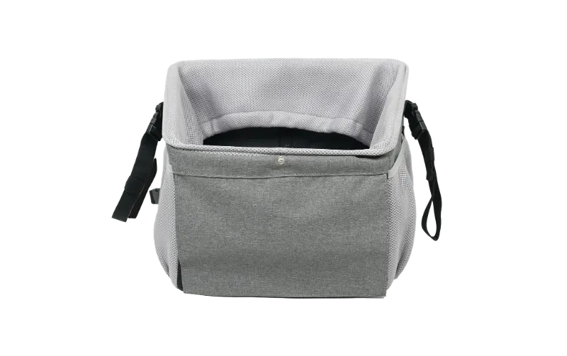 Heybike Pet Bike Basket (regular) black mesh basket with interior rope