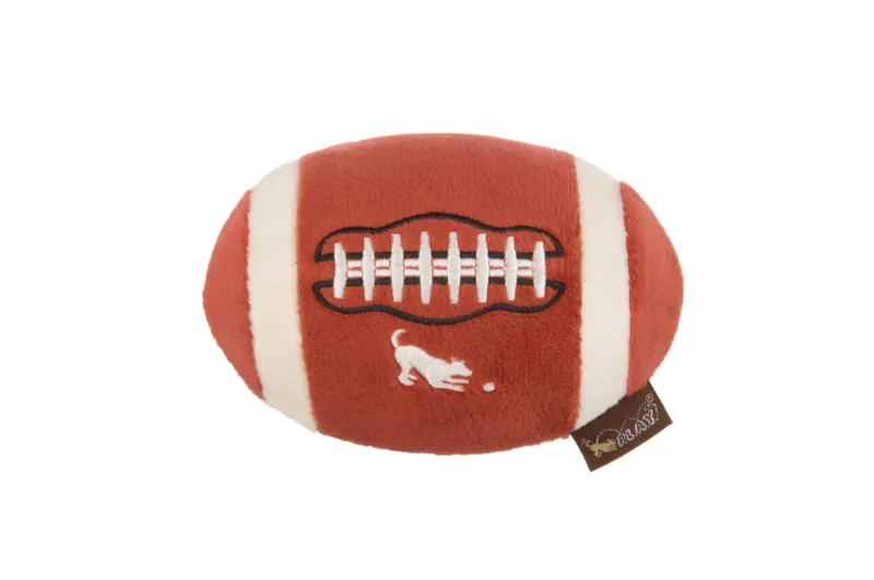 Found My Animal Back to School Football dog toy with school-themed design