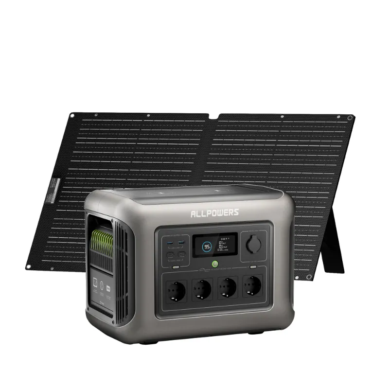 ALLPOWERS ES Generador Solar 1800W R1500 with SOLAX SE100 100W solar panel