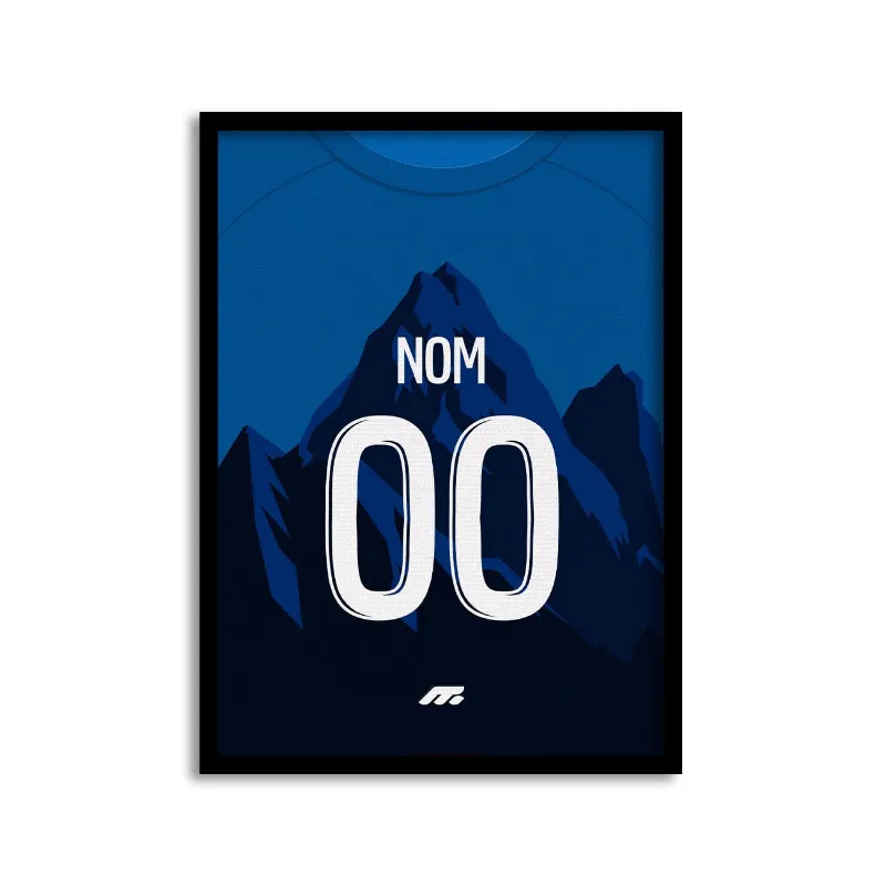 MYCASE FC AFFICHE GRENOBLE - DOMICILE poster showing Grenoble home kit