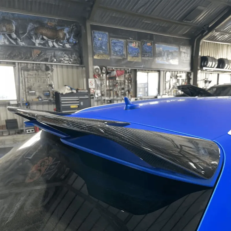 Twenty Two Tuning AEV1 Carbon Fiber Rear Roof Spoiler Compatible With Audi RS6 (C7/C7.5) shown in gloss finish