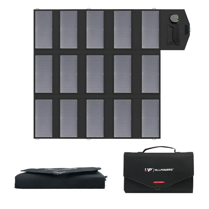ALLPOWERS ES SP012 Placa Solar Portátil Plegable 100W folded with carry handle
