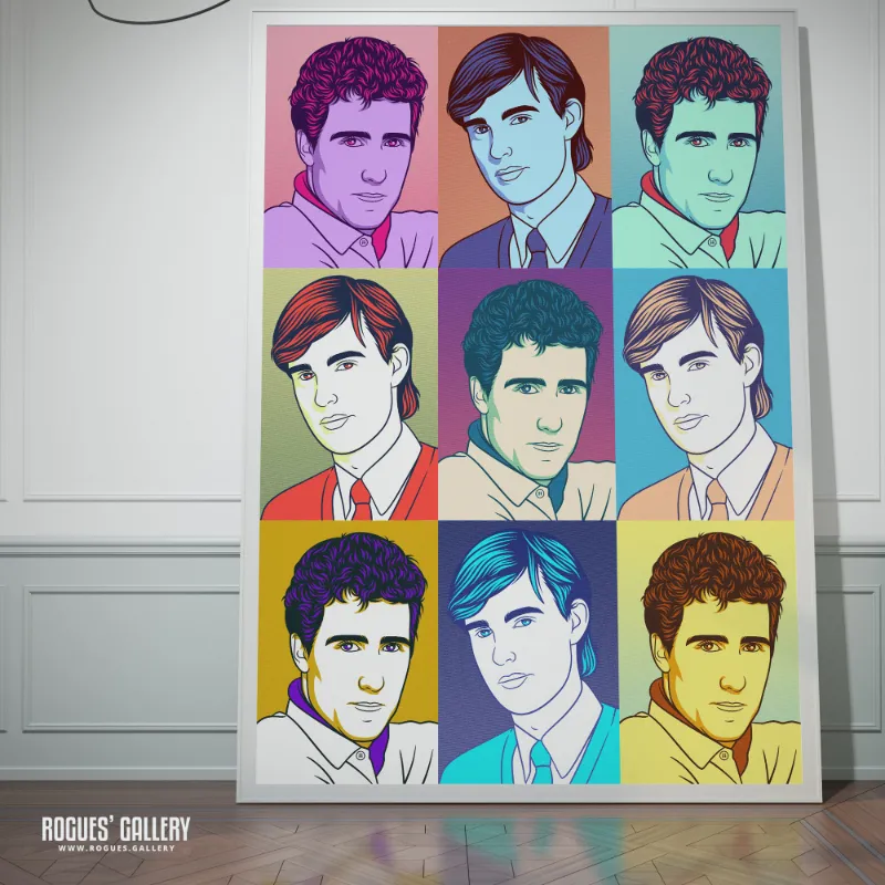Rogues Gallery 80s Retro Project: OMD pop art print, Warhol-style portrait