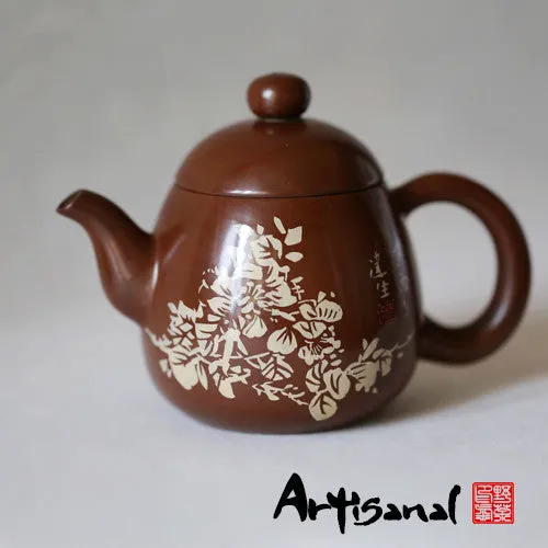 Wild Tea Qi Heaven and Earth Mingle Jian Shui Pottery Teapot in purple clay