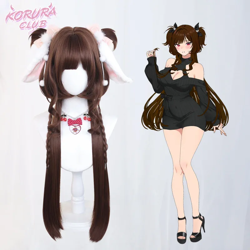 Koruraclub Korura Original Wig #004 ChocoUsagi Hime brown twin-tail wig