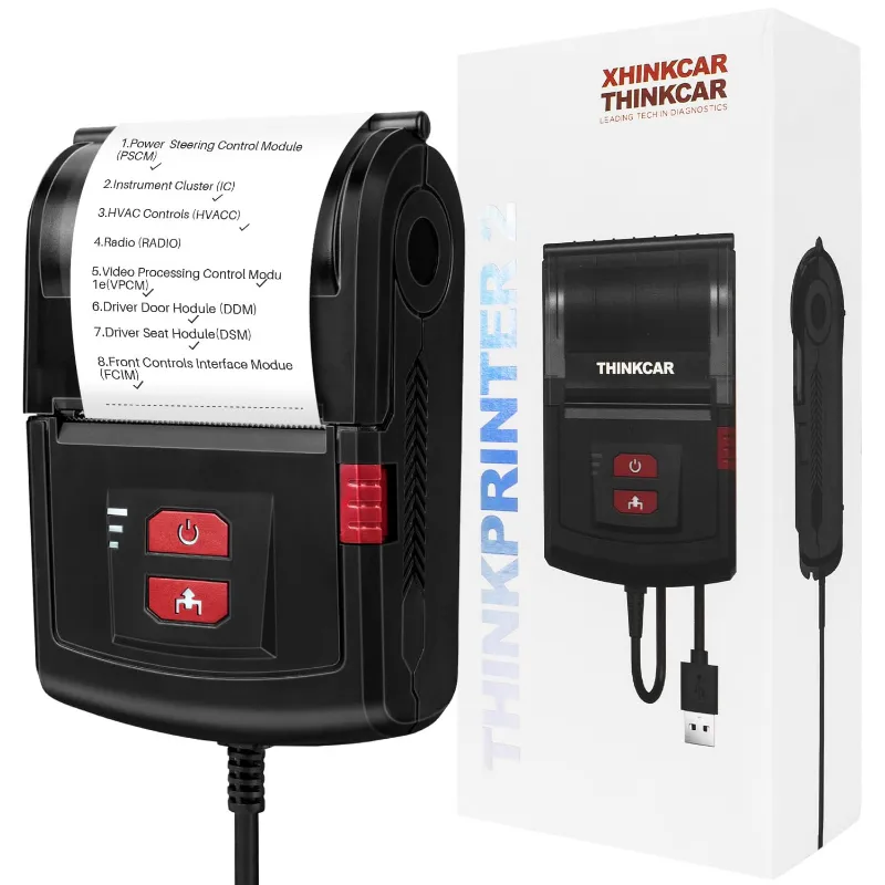 Thinkcar USB thermal printer for Kingbolen diagnostic scanners with paper roll