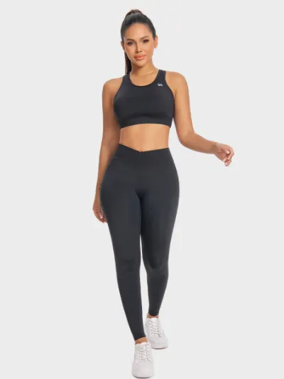 Zuluzenith V-Waist Sculpt Set showing open-back bra and high-waist leggings