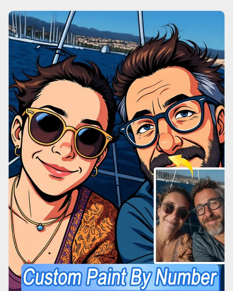 Maikoo Art AI Marvel Comics Style Art From Your Photo custom paint by numbers kit