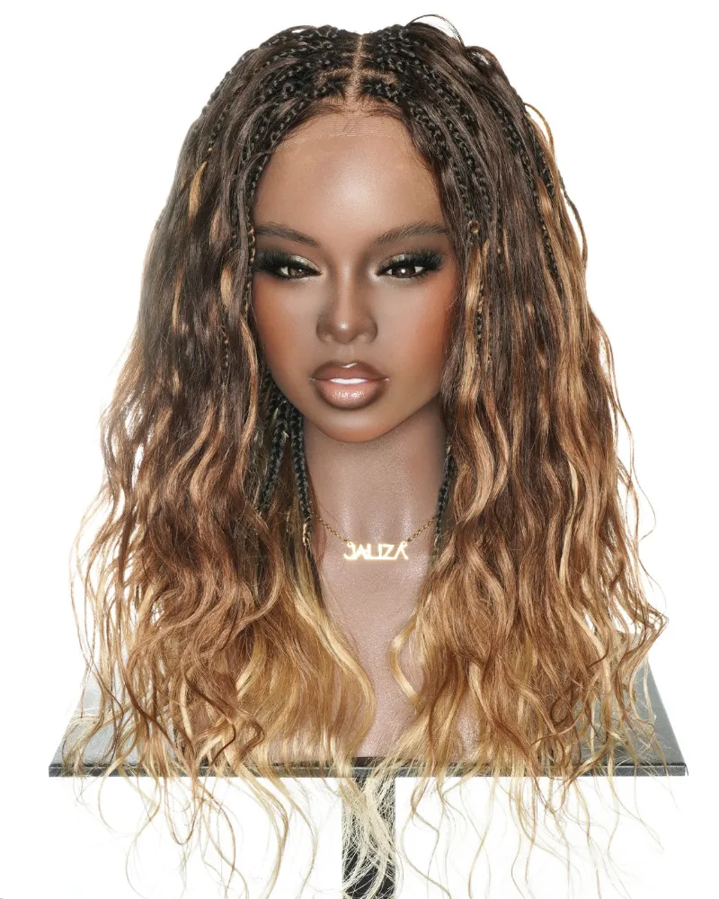 Jaliza Michelle 22 inch Slip-on Ombre 4-30-27 Bora Bora Braided Wig with multi-tonal color