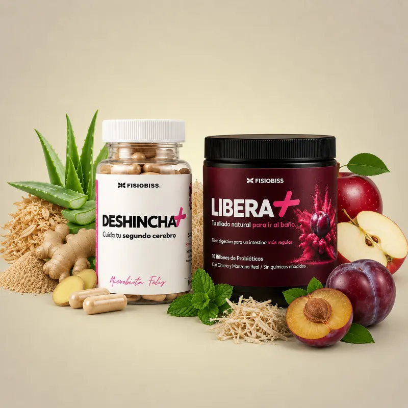 Fisiobiss Kit Chao Hinchazón with Deshincha+ and Libera+ bottles
