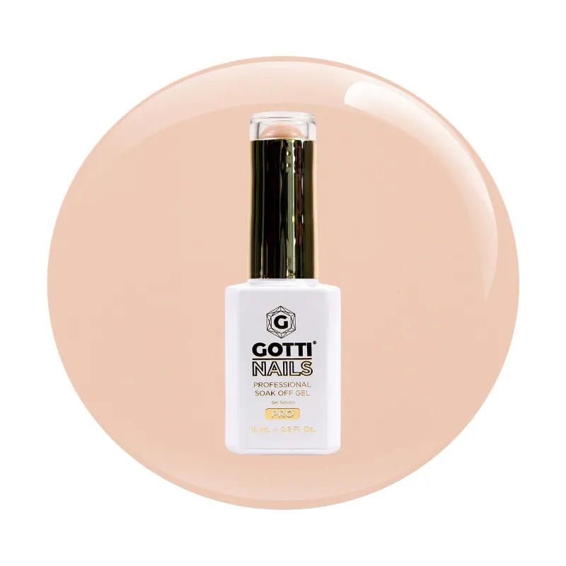 Gotti Nails #09G Gel Color Champion of Pugs warm nude crème gel polish bottle