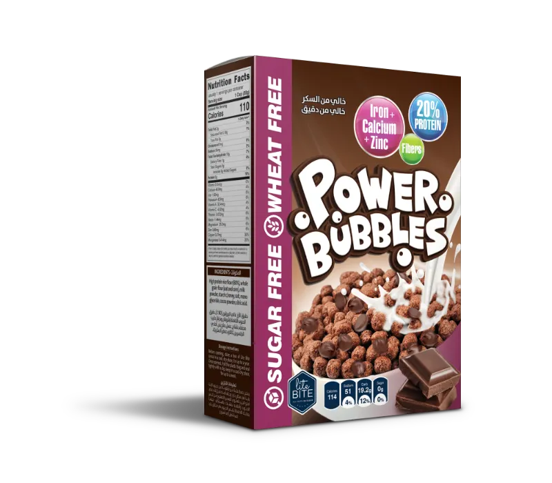 LiteBite Egypt Power Bubbles 30g single-serve breakfast cereal pack