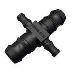 Mass Hydroponics 1/2 inch to 3/8 inch Cross Connector four way pipe fitting