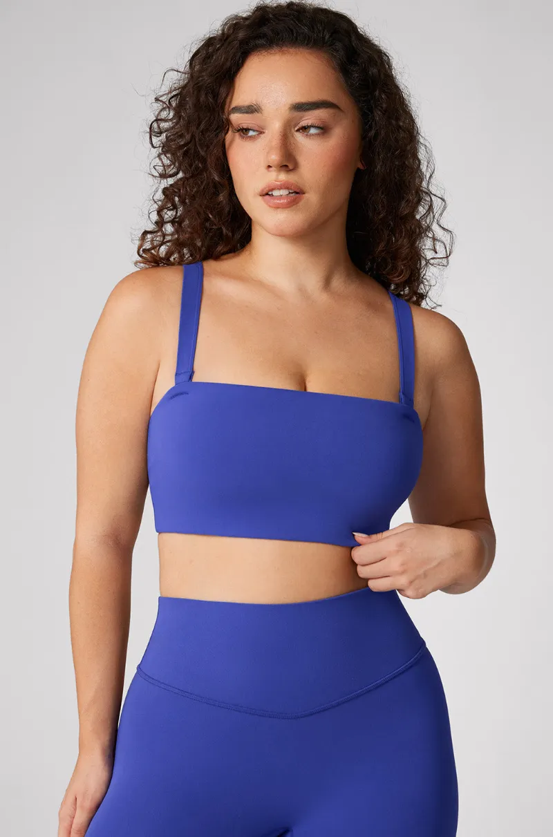 Essenther Global Hugcurve Convertible Bandeau Yoga Bra shown in convertible styling