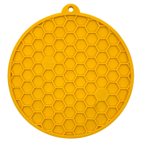 Soda Pup Honeycomb Design emat - Enrichment Lick Mat For Dogs and Cats - With Suction Cups | USA Made
