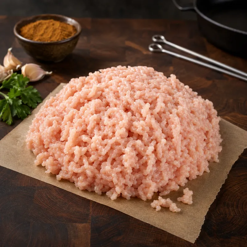 Halal World Depot Crescent Foods Ground Chicken Breast, pure white meat ground pack