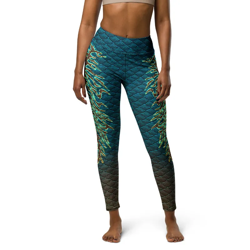 Sereia Guardiã Astrid Yoga Leggings with raised waistband
