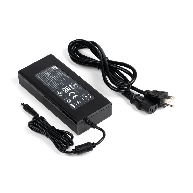 Fosi Audio 48V 5A & 10A Power Supply Unit with cable and compact black housing