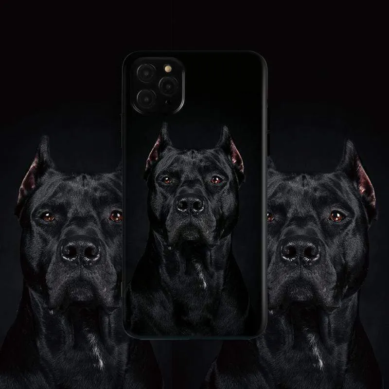 Techypop The Doberman Soft Silicone Shockproof iPhone Case with doberman dog design