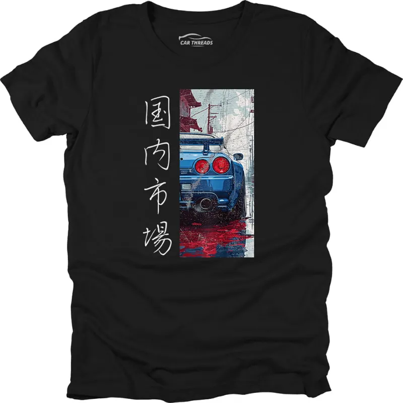 Car Threads JDM Legend T-shirt with a Japanese car culture graphic print