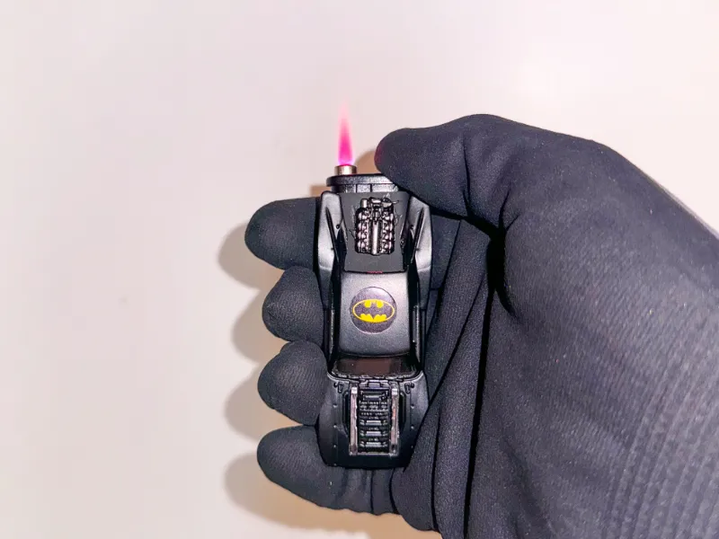SoCal Divinity Batmobile Refillable Lighter with custom handmade car design