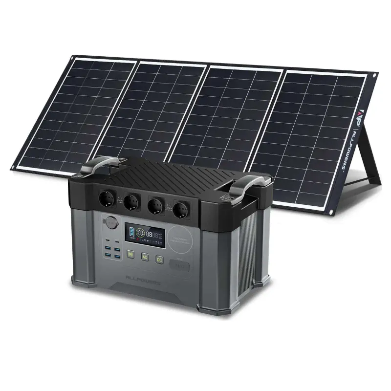 ALLPOWERS ES Generador Solar 2000W S2000 with SP035 200W panel for home backup power