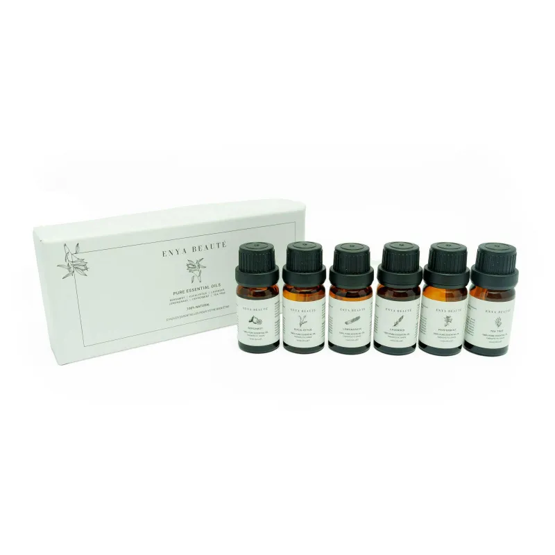 HoneySpree Enya Beauté 100% Pure Essential Oil Set Of 6 with six bottles in box