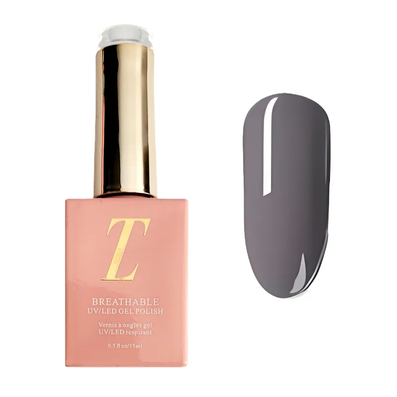 Tuesday in Love Mr. Grey medium charcoal grey halal UV gel nail polish bottle