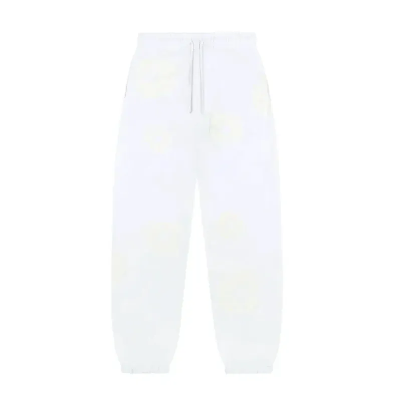 AfewVibe Denim Tears Mono Cotton Wreath Sweatpants White front view