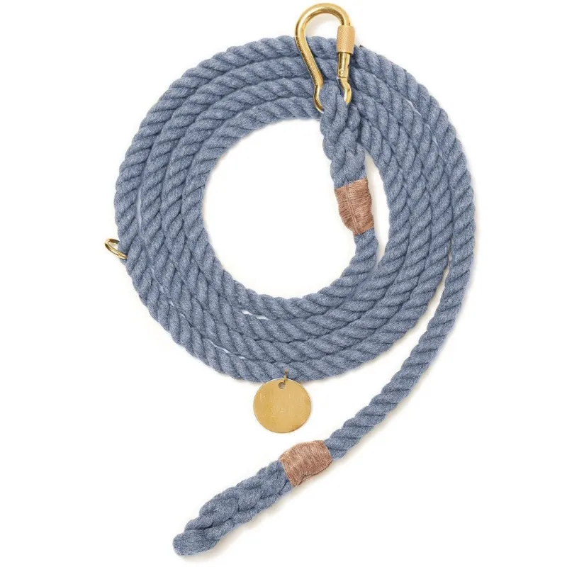 Found My Animal Blue Jean Up-Cycled Rope Horse Lead with brass carabiner