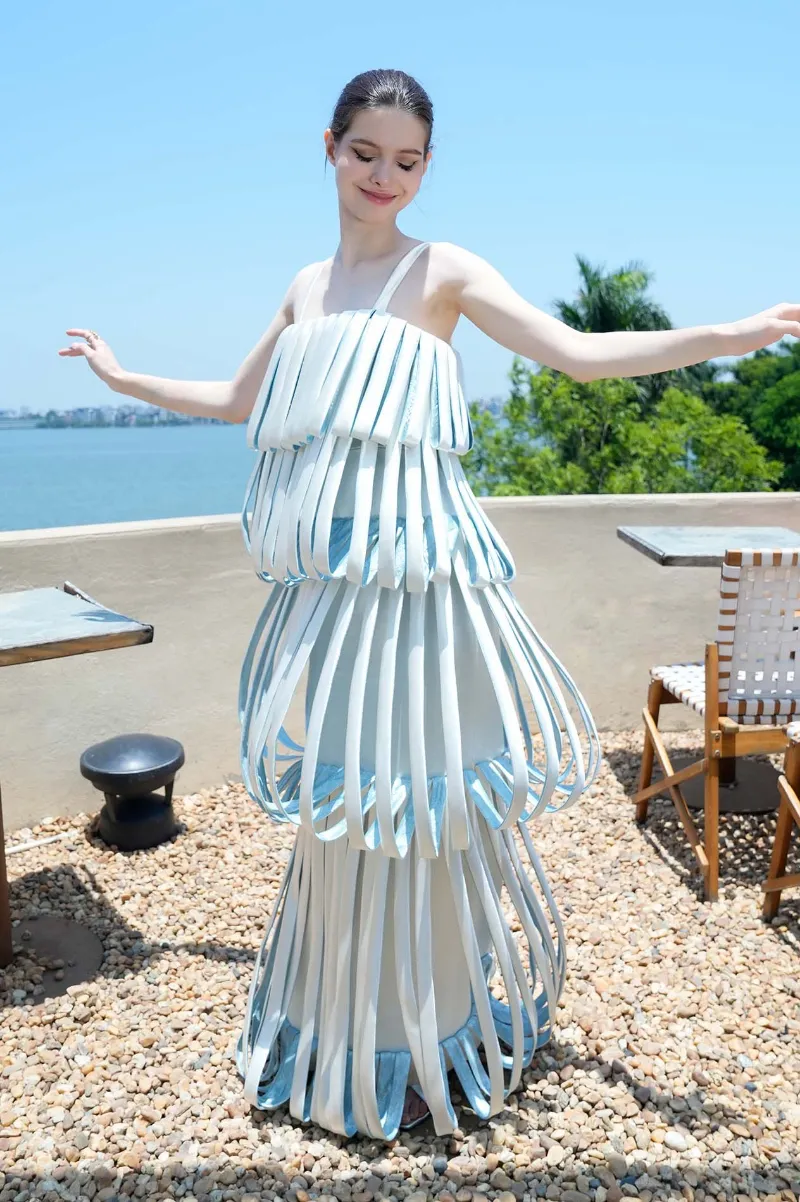 Kalisa Kelsi Tiered Maxi Dress with layered silhouette