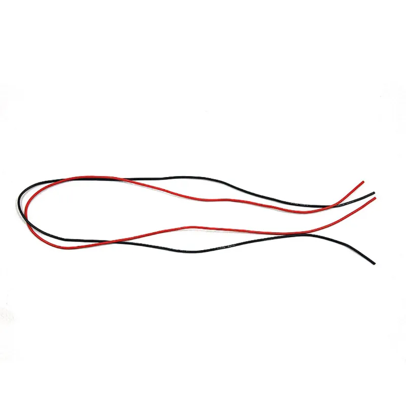 QWinOut 1m Black and Red 16AWG Silicon Wire, coiled wire set