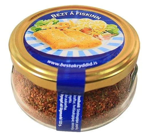 Nammi Bezt á Fiskinn spice blend jar for fish dishes