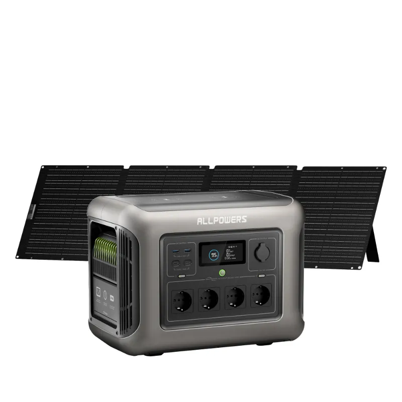 ALLPOWERS ES Generador Solar 1800W R1500 with SOLAX SE200 200W solar panel