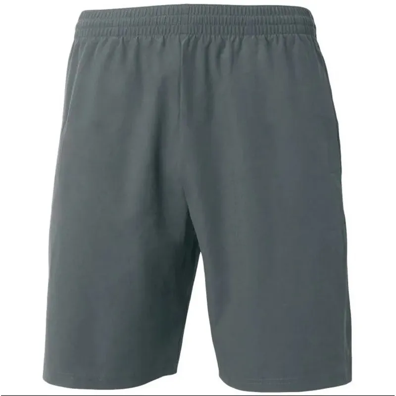 Do It Tennis A4 Men's Woven Pocketed Performance Lightweight Short Graphite