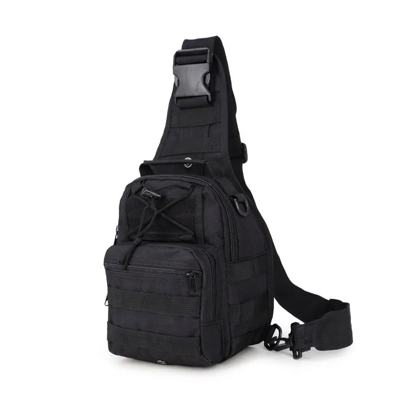 Falour Oka Trek Shoulder Pack in tactical design with adjustable strap and MOLLE webbing