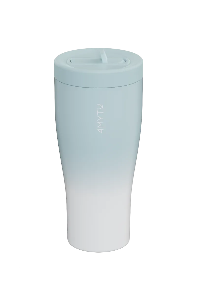 4MYTU Insulated Straw Water Bottle with ceramic coating and stainless steel exterior