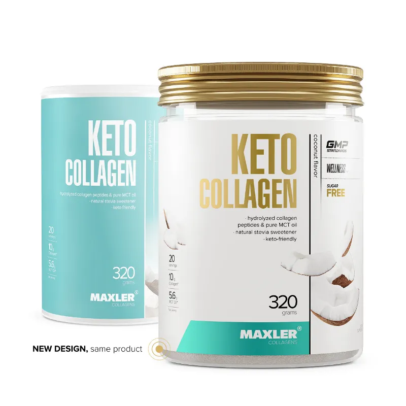 MAXLER Keto Collagen powder with MCT oil blend